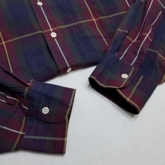 Chaps Ralph Lauren VTG XL plaid button front - Picture 6 of 8